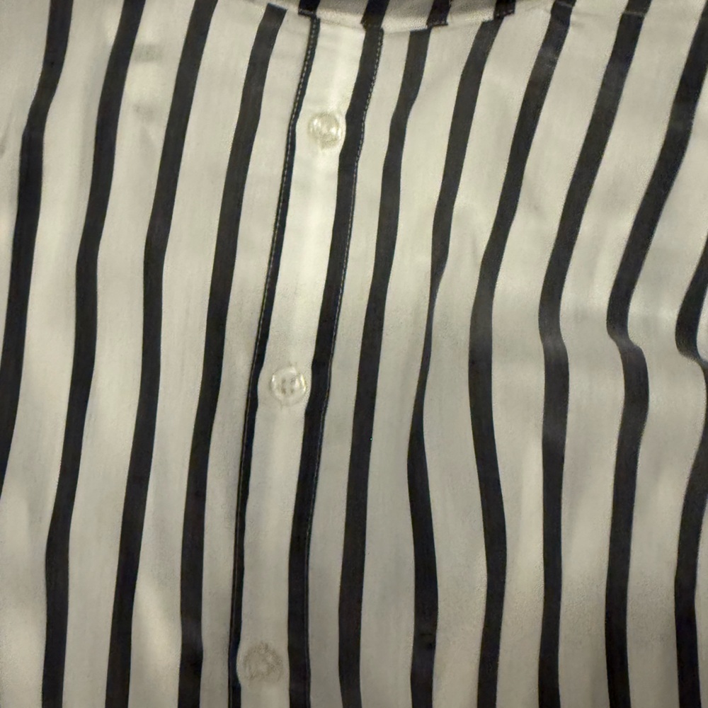 Cloth & Stone Grey and White Striped Top - Picture 5 of 5